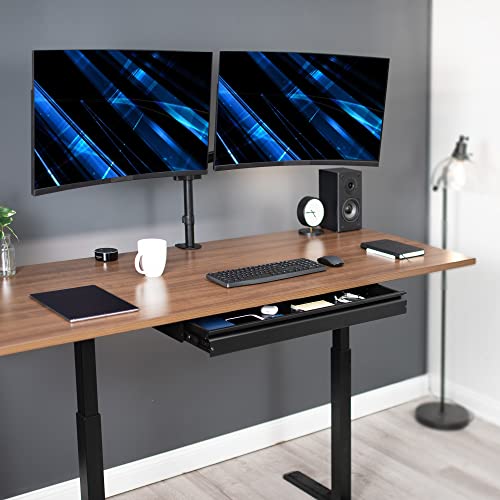 VIVO Large 33 inch Under Desk Slide Out Storage Drawer Organizer, Black, DESK-DR33-B - color: Black