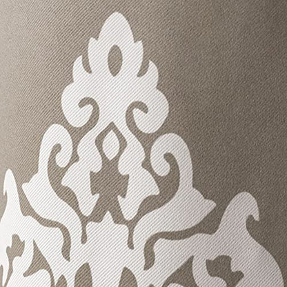 Exclusive Home Curtains - EH7945-03 2-84G Medallion Blackout Grommet Top Curtain Panel Pair, 52x84, Taupe, 2 Piece - color: Taupe, size: 52"W x 84"L (Pack of 2)