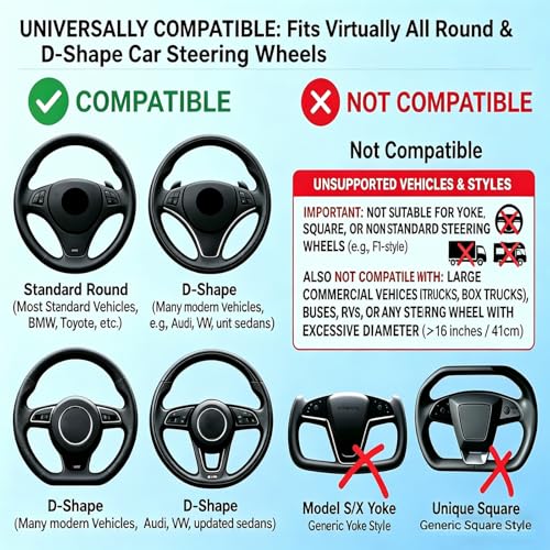 2-in-1 Car Steering Wheel Desk & Seat Gap Organizer Filler Tray | Foldable Adjustable Height Car Desk for Laptop Computer Tablet, Eating - Portable Table for Car Workstation Truck SUV Tesla