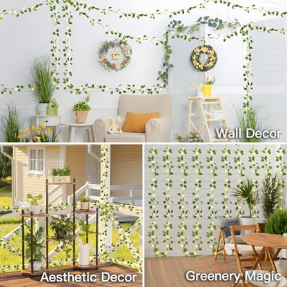 Solar Pothos String Lights, 33Ft 100LED Vines with Lights Warm White - color: Pothos, size: 33Ft*1pack
