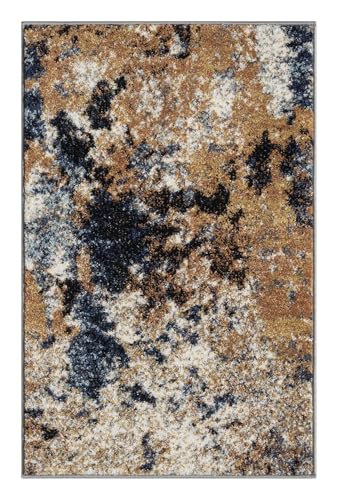 Keen Home Design Throw Rugs - 24"x36" Non-Shedding, Thick Pile Abstract Rugs for Kitchen, Living Room, Bedroom, Dining Room, Entryway - Size: 2' x 3', Skies Multi - color: Skies Multi, size: 2' x 3' (Rectangular)