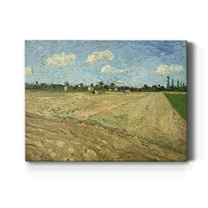 Renditions Gallery Ploughed Field by Vincent Van Gogh printed, Famous Painting Reproduction, Premium Gallery Wrapped Canvas Print, Ready to Hang, 8 in H x 12 in W, Made in America Farm Artwork - color: Ploughed Field, size: 12"L x 8"W