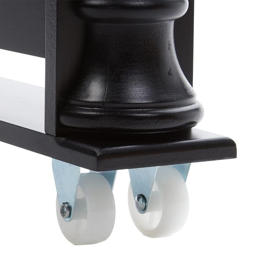 Slim Rolling Can and Spice Racks - Black - color: Black