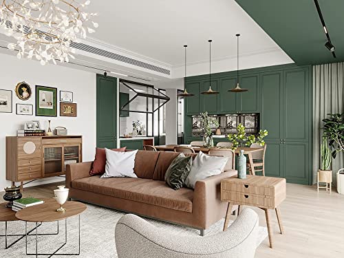 118''x23.6'' Green Peel and Stick Wallpaper Contact Paper Modern Self Adhesive Wall Paper Removable Renter Friendly Textured Solid Color Shelf Cabinet Vinyl Roll (118''x23.6'',Dark Green) - color: Dark Green, size: 118" x 23.6"