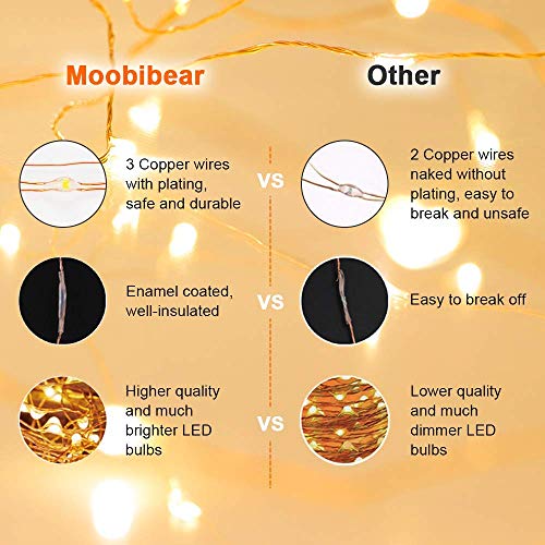 LED String Lights, 164ft 500 LED Fairy Lights Plug in, Dimmable Outdoor Tree Lights, UL-Listed Warm White Copper String Lights Remote Control for Wedding Christmas Decor - color: 164FT Warm White with Remote