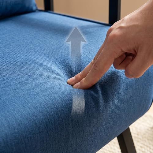 5 in 1 Convertible Bed Sleeper Chair, Chair Bed for Adults with 5 Adjustable Backrest, Folding Chaise Lounge Couch with Pillow, Comfortable for Living Room Bedroom Apartment Office, Blue - color: B-blue-1w