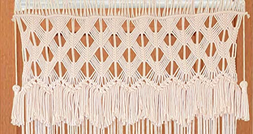 kiido Macrame Curtain for Doorway Window Large Boho Wall Hanging Handmade Bohemian Decor Wedding Backdrop Arch Room Divider for Bedroom Living Room Apartment, 30''W x 78''L