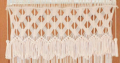 kiido Macrame Curtain for Doorway Window Large Boho Wall Hanging Handmade Bohemian Decor Wedding Backdrop Arch Room Divider for Bedroom Living Room Apartment, 30''W x 78''L
