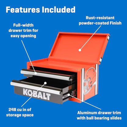 K.balt Mini Toolbox Cleveland - color: Orange, size: 2 Drawer