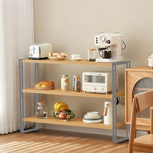 J.M.Deco 3-Tier Industrial Ladder Shelf, 44" Rustic Wood and Metal Open Bookshelf, Heavy Duty Wall Mounted Bookcase Shelving Unit for Small Space, Living Room, Bedroom, Home Office - size: 44"L x 34"H x 12"W