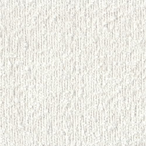 HomePop Luna 22" Round Ottoman - Cream Boucle - color: Cream Boucle, size: 22"D x 22"W x 16"H