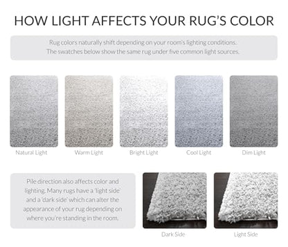 SAFAVIEH August Shag Collection Accent Rug - 2'3" x 4', Silver, Solid Design, Non-Shedding & Easy Care, 1.2-inch Thick Ideal for High Traffic Areas in Entryway, Living Room, Bedroom (AUG900G) - color: Silver, size: 2'3" x 4' (Rectangular)