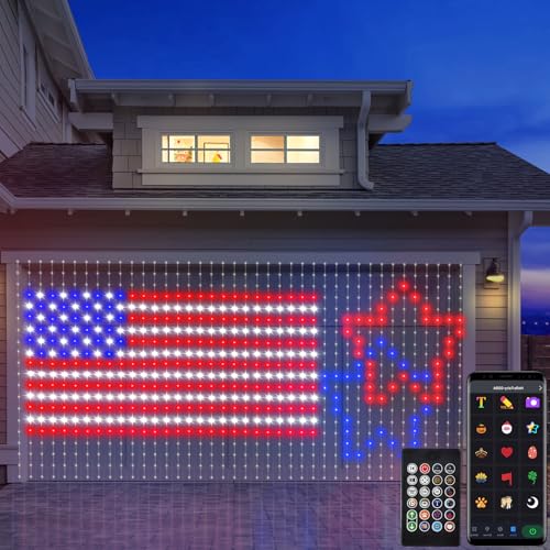 CCILAND Smart Curtain Lights Plug in 20Ft x 10Ft with App & Remote | 800 LED Curtain Fairy Lights, Color Changing Dynamic DIY String Lights Music Sync for Christmas Indoor Outdoor Backdrop Decor