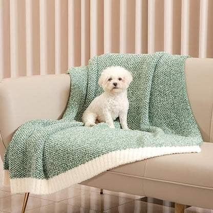 Snuggle Sac Green Blanket Twin Size Bedding Blankets, Super Soft Warm Cozy Knit Blankets for Sofa, Bed, Living Room, Heather Green, 60x80 inches, - color: Green, size: Twin (60"x80")