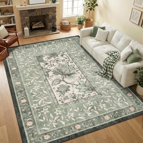 GarveeHome Area Rug - color: Sage Grove, size: 10' x 14' (Rectangular)