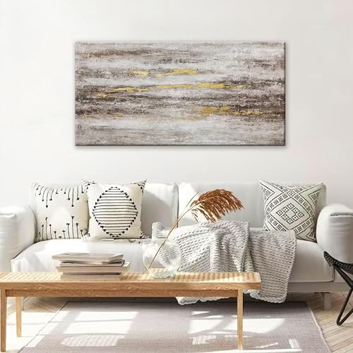 YISXINOAG Abstract Wall Art Decor Grunge Room Abstract Wall Decor Art Brown Grey Canvas Art Wall 20" X 40" Painting Brown And White Wall Art For Bedroom Office Dining Room - color: Camel, size: 40"L x 20"W