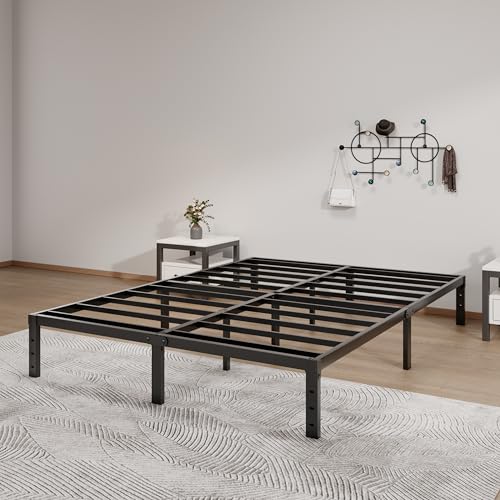 LUMUNANCE Metal Bed Frame Queen Size - 12 Inch Heavy-Duty Queen Platform Bed Frame No Box Spring Needed, Easy Assembly, Noise-Free, Sturdy Mattress Foundation, Underbed Storage Space - size: Queen, style: 12 Inch
