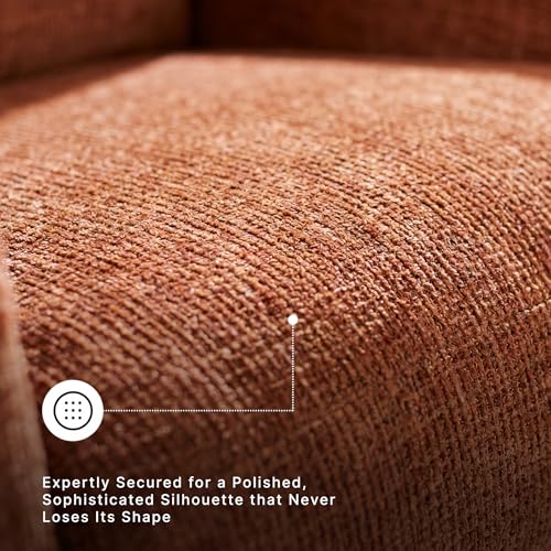 Signature Design by Ashley Aviemore Rocker Recliner, No Assembly Required | Plush manual rocker, Space-saving 12-in wall space, Durable metal-reinforced frame, 100% polyester chenille fabric - color: Spice, style: Recliner
