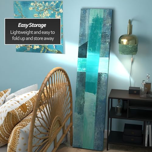 Red Lantern 5.25 ft. Paradise Grove Canvas Room Divider, White,Gray - color: Indigo Shadow