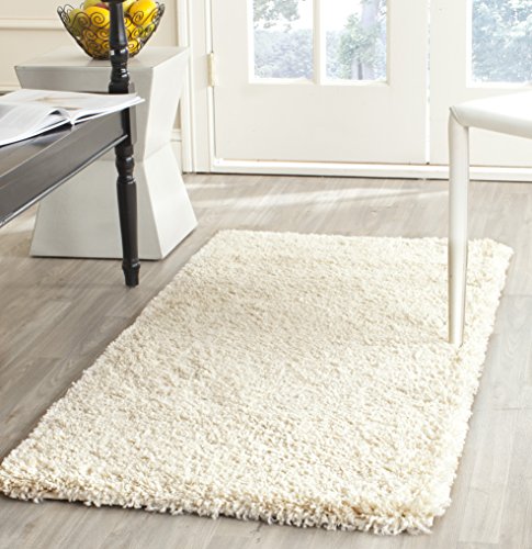 SAFAVIEH California Shag Collection Accent Rug - 2' x 3', Ivory, White, Non-Shedding & Easy to Clean, Ultra Plush Thick Pile, Ideal for Living Room, Bedroom, Dining Space (SG151-1212) - color: Ivory, size: 2' x 3' (Rectangular)