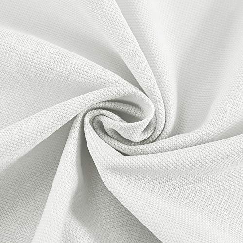 TWOPAGES 8ft Wide x 8ft Tall Room Divider Privacy Cubicle Curtain with Grommet Top (1 Panel,White) - color: White, size: 96"W x 96"L (Pack of 1)