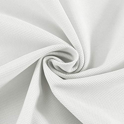 TWOPAGES 8ft Wide x 8ft Tall Room Divider Privacy Cubicle Curtain with Grommet Top (1 Panel,White) - color: White, size: 96"W x 96"L (Pack of 1)