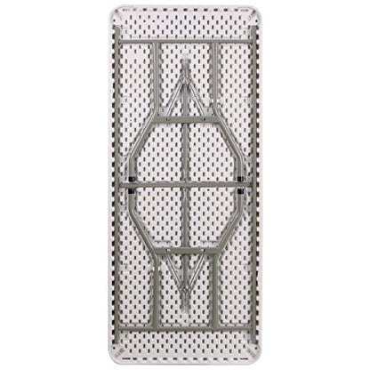 Flash Furniture 6-Foot Granite White Plastic Folding Table - color: Granite White, size: 6 feet