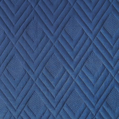 EMME Quilts Twin Size Bedding Sets, Navy Blue Bedspread Soft Lightweight Pre-Washed Quilt, 2 Piece Cozy Reversible Microfiber Ultrasonic Coverlet with Pillow Sham (Diamond Pattern,66"x90") - color: 02-navy (Diamond), size: Twin/Twin XL(66" x 90")