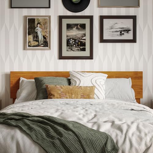 AFI, Orlando Full Adjustable Modern Wood Panel Headboard, Light Toffee - color: Light Toffee, size: Full