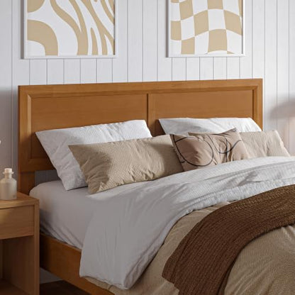 AFI, Sophia Adjustable Modern Full Wood Headboard, Light Toffee - color: Light Toffee, size: Full