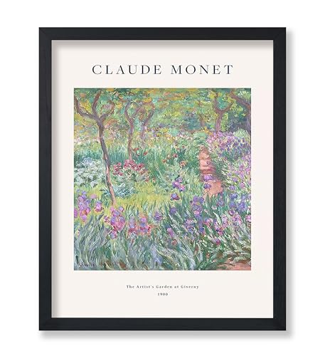 Poster Master Vintage Monet Poster - Watercolor Print - The Artist's Garden At Giverny, Abstract, Colorful, Aesthetic - 8x10 UNFRAMED Wall Art - Gift for Artist, Friend - Wall Decor for Home, Dorm - color: Style-08, size: 8"L x 10"W