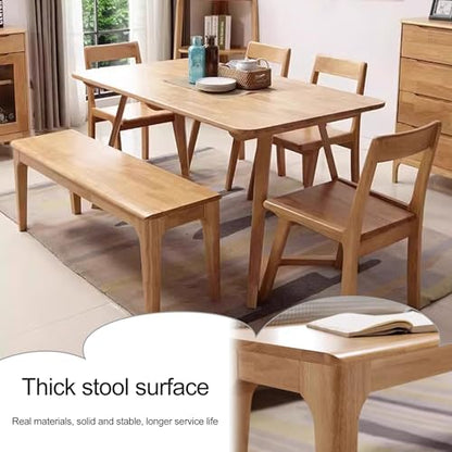 Narrow Noodle Bench Entryway Wood Bench Farmhouse Dining Table Bench Wooden Bench with Armless Design End of Bed Bench for Bedroom Dining Room Living Room Hallway(White,L-120cm/47.2in) - color: White, size: L-120cm/47.2in