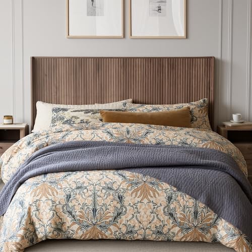 78.7" King Size Wooden Headboard, Fluted Panel Headboard, Walnut | Mid Century Modern Head Board, Wall Mounted Headboards, Wingback Retro Style Head Board for Adjustable Bed, Easy to Assembly - color: Walnut, size: King