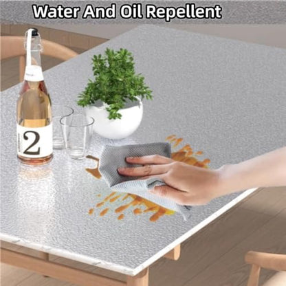 Soqool Kitchen Oil Proof Sticker, Peel and Stick Aluminum Foil Backsplash Wallpaper, Self Adhesive Waterproof Contact Paper for Cabinet, Drawer, Shelf Liner, Countertop Cover, 15.7 x196.8 Inch - color: Silver-texture, size: 15.7"W x 196.8"L