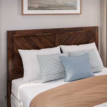 AFI, Canyon Full Solid Wood Rustic Farmhouse Headboard, Barnwood - color: Barnwood, size: Full