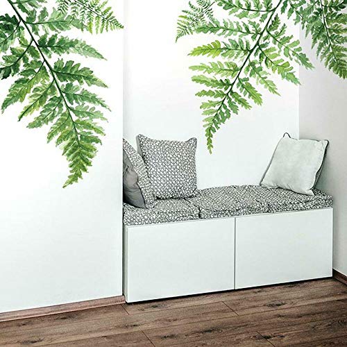RoomMates RMK4559TBM Watercolor Fern Giant Peel and Stick Wall Decals , Green