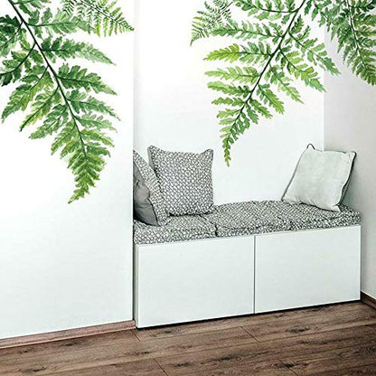 RoomMates RMK4559TBM Watercolor Fern Giant Peel and Stick Wall Decals , Green