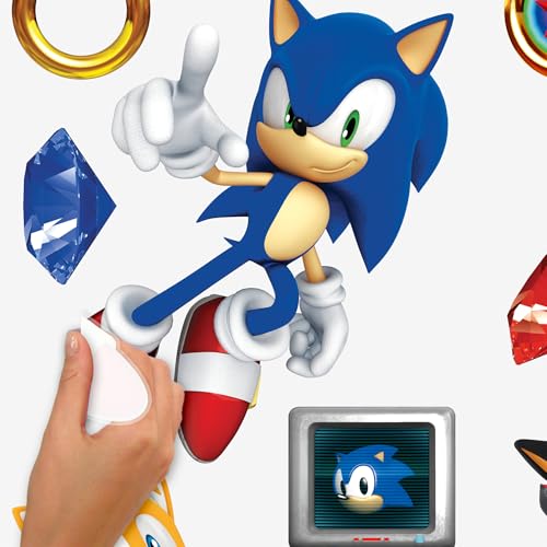 RoomMates Sonic The Hedgehog Characters Wall Decals, RMK5584SCS