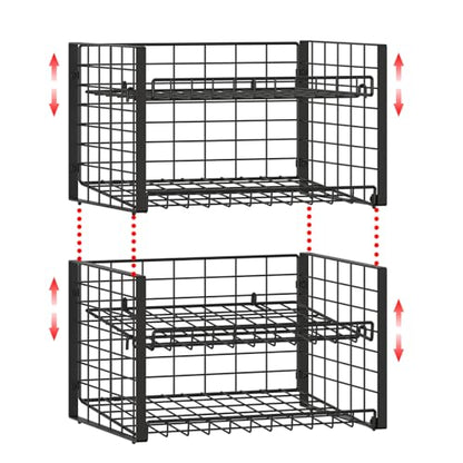 3 Tier Stackable Can Rack Organizer, Adjustable Can Holder for Pantry | 2 Pack Rolling Can Dispenser for Canned Food, Soda & Drink Storage, Tiered Can Organizer for Kitchen Cupboard Cabinet - style: 3-Tier 2-Pack