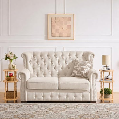 Side Table, 3-Tier Oval Accent Small End Table, Modern Oval Nightstand Accent Table for Small Space, Bedrooms, Living Room, Easy to Assemble, Natural - color: Natural, size: 15.7" x 11.6" x 24.4"