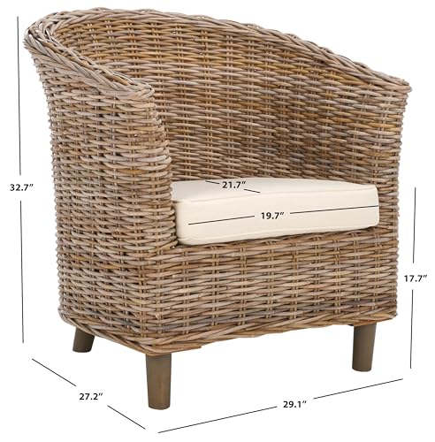Safavieh Home Collection Omni Honey Barrel Chair - color: Natural