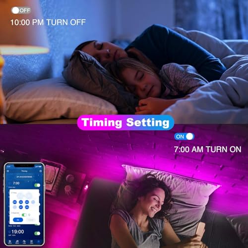 dalattin Led Lights for Bedroom 400ft, Smart Led Strip Lights with App Control Remote, RGB LED Light Strips, 24V Led Strip Lights for Room and Holiday Decoration(4 Rolls of 100ft) - size: 400FT