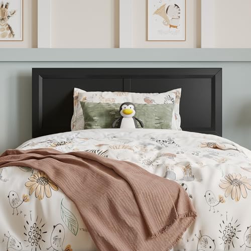 AFI, Sophia Adjustable Modern Twin Wood Headboard, Black - color: Black, size: Twin