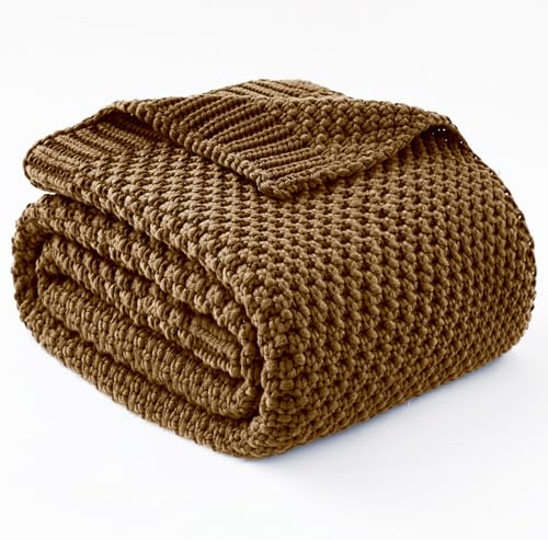 Knitted Weighted Blanket - 60"x80" 15lbs Queen Size Cooling Chunky Knit Heavy Blanket for Adults Cable Yarn Knit Decorative No Beads Soft Cozy and Cooling Weighted Throw Machine Washable - color: Oatmeal, size: 60"×80"-15lbs