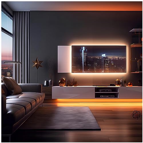 LED Strip Lights, COB Touch Dimmable 5V USB 3000K Warm White (6.56ft/2m) | 640 LEDs, Touch Stepless COB LED Strip, 10W Flexible, Bedroom Kitchen DIY Lighting Room Decor TV Lights - color: 6.56FT/3000K
