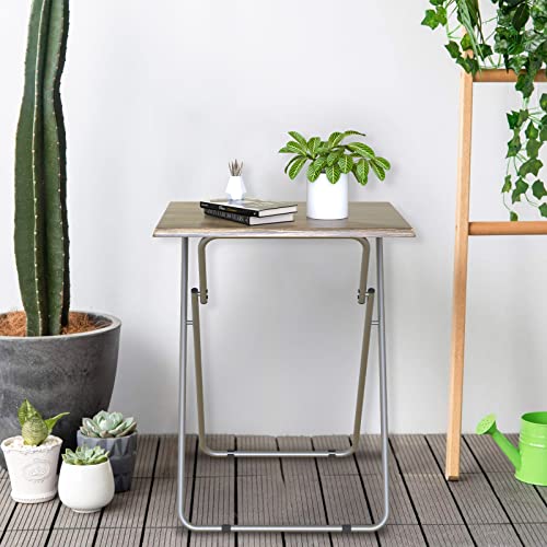 TV Tray Table TV Dinner Tray Set of 2,Eating Trays (3D,2PCS) | for Living Room with No Assembly Required,Small Folding Side Table with Sturdy MDF,15 x 18.9 x 26in - color: 3d, size: 2pcs