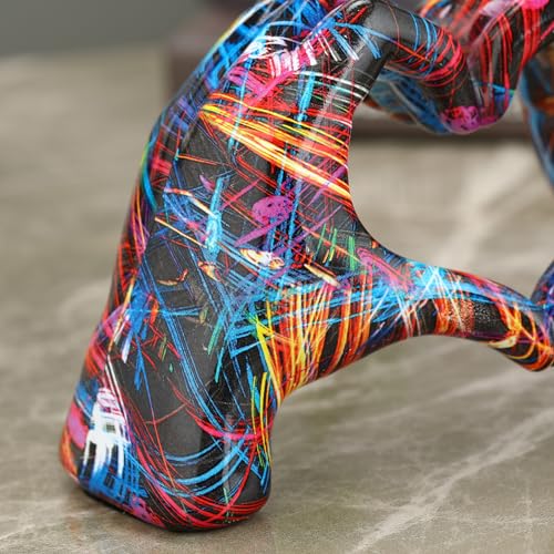 Heart Hands Sculpture Room Decor Hand Heart Statue Bracelet Holder Decorative Hand Art for Bedroom Living Room Bookshelf and Coffee Table