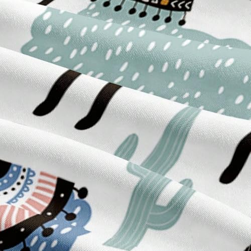 Alpaca Comforter Cover Set Full Size - Playful Animal Print Bedding Set, 3-Piece Cartoon Alpaca Duvet Cover Set for Cozy Nights - color: Cartoon01, size: Full