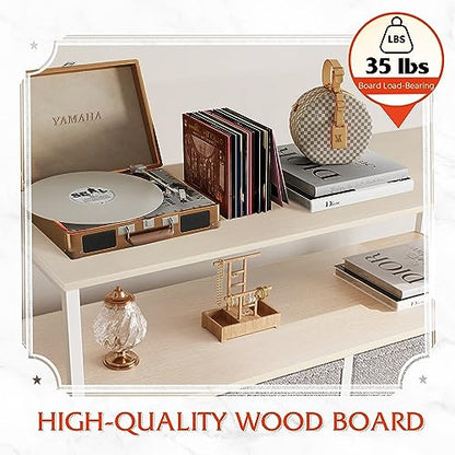 WLIVE 8 Drawer Fabric Dresser Open Shelves, Tall Bedroom Chest, Light Grey | Light Grey 8 fabric drawers plus open shelves, steel frame with wood top, great for bedroom closet entryway and dorm storage - color: Light Grey, style: Raised Shelves