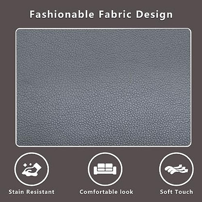 A Ainehome Living Room Furniture Set Leather Recliner Sofa Set Loveseat Chair Furniture Sofa Set for Living Room/Small Space/Rv/House/Office/Theater Seating (A-Black Leather, 3 Piece Set) - color: A-black Leather, size: 3 piece set